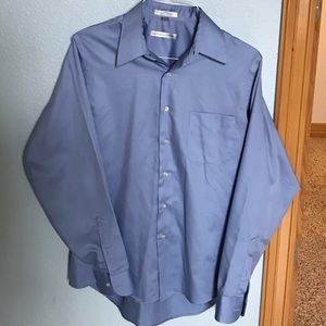 Geoffrey Beene dress shirt light blue 16 36/37